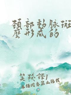 颈部动脉斑块怎么形成的