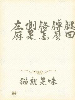 左侧胳膊腿偶尔麻是怎么回事