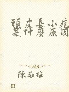 头皮长小疙瘩痒是什么原因引起的