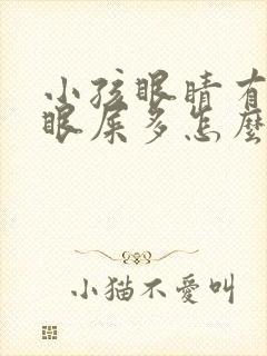 小孩眼睛有血丝眼屎多怎么回事