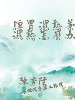 脾胃湿热兼肝胆湿热怎么办