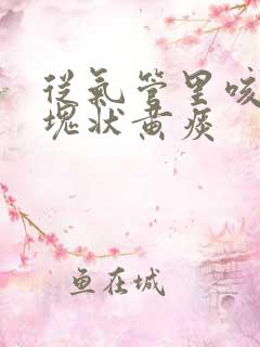 从气管里咳出来块状黄痰