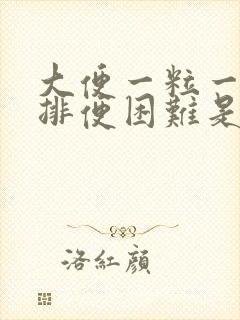 大便一粒一粒的排便困难是怎么回事