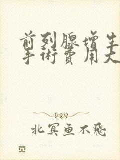 前列腺增生微创手术费用大约多少钱