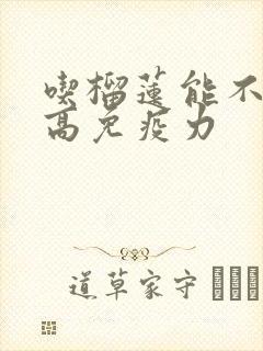 吃榴莲能不能提高免疫力