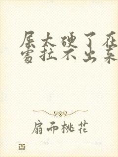 屎太硬了在肛门处拉不出来怎么办