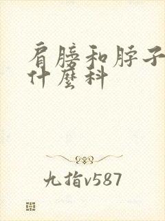 肩膀和脖子疼挂什么科