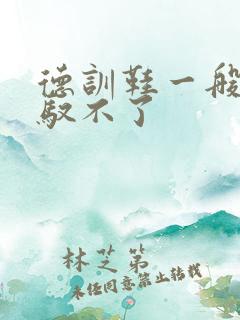 德训鞋一般人驾驭不了