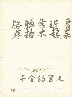 胳膊靠近肩膀处疼抬不起来