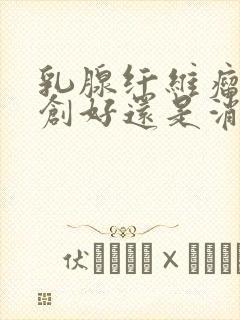 乳腺纤维瘤做微创好还是消融好