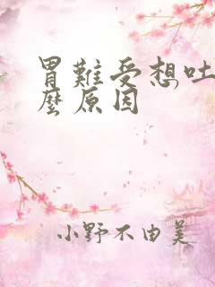 胃难受想吐是什么原因