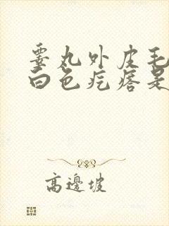 睾丸外皮毛囊起白色疙瘩是什么