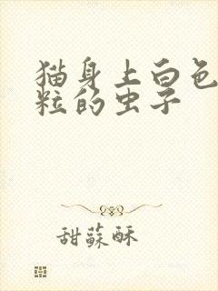 猫身上白色小米粒的虫子