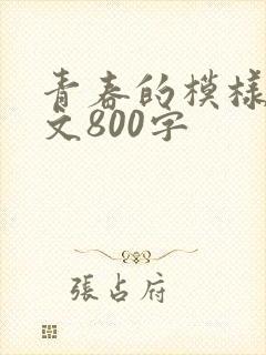 青春的模样记叙文800字