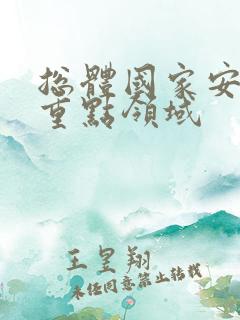 总体国家安全观重点领域