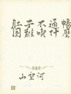 肚子不通畅排便困难吃什么药