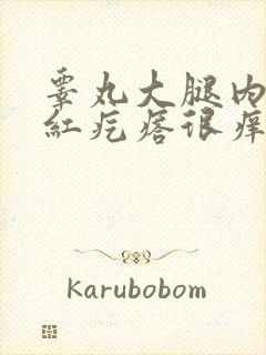 睾丸大腿内侧长红疙瘩很痒