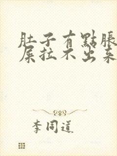 肚子有点胀想拉屎拉不出来怎么回事