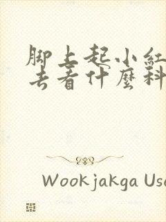 脚上起小红疙瘩去看什么科