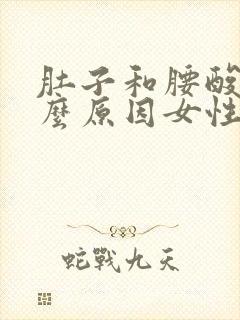 肚子和腰酸痛什么原因女性