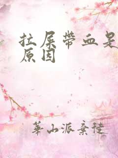 拉屎带血是什么原因