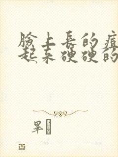 脸上长的痘痘摸起来硬硬的怎么回事