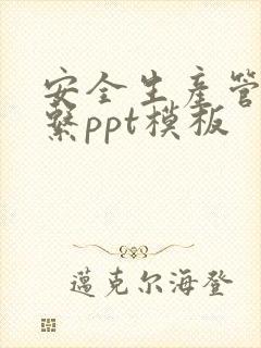 安全生产管理体系ppt模板