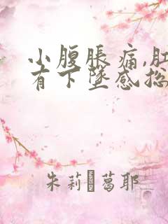 小腹胀痛,肛门有下坠感总想大便怎么办