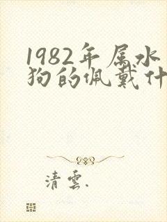 1982年属水狗的佩戴什么最旺财