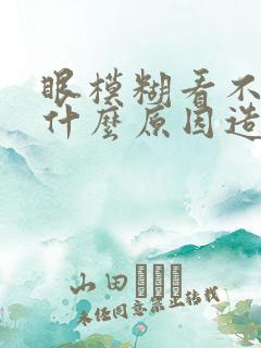 眼模糊看不清是什么原因造成的