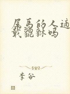 属马的人适合佩戴貔貅吗