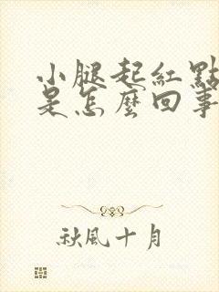 小腿起红点发痒是怎么回事