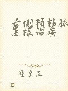 右侧颈动脉斑块怎样治疗