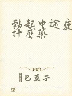 勃起中途疲软吃什么药