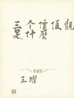 三个价值观内容是什么