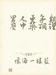 男人更年期吃什么中药调理