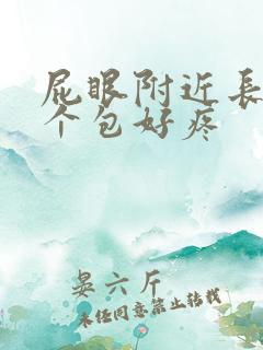 屁眼附近长了一个包好疼