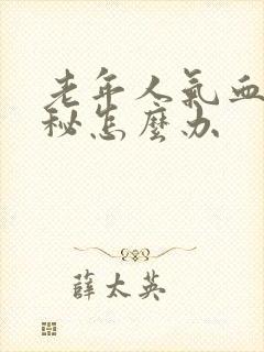 老年人气血虚便秘怎么办