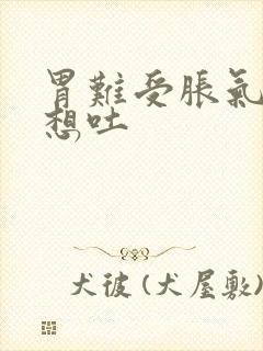 胃难受胀气恶心想吐