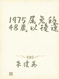 1975属兔的48岁以后运气