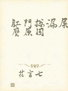 肛门总漏屎是什么原因