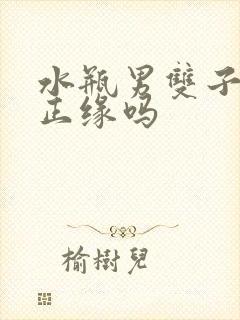 水瓶男双子女是正缘吗