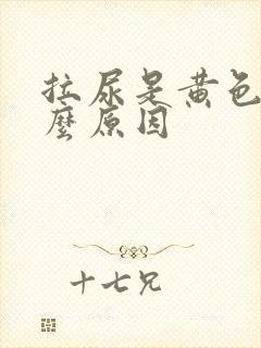 拉尿是黄色是什么原因