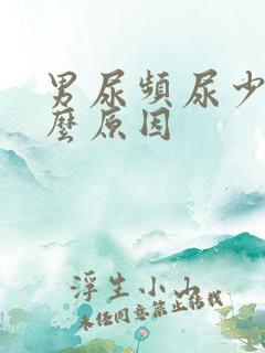 男尿频尿少是什么原因