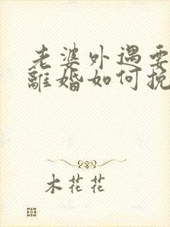 老婆外遇要和我离婚如何挽回