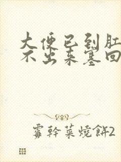 大便已到肛门拉不出来塞回去怎么办