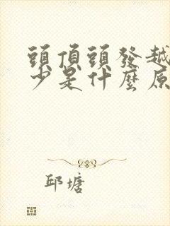 头顶头发越来越少是什么原因