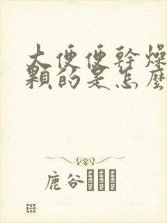 大便便干燥一颗颗的是怎么回事