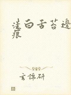 淡白舌苔边缘齿痕