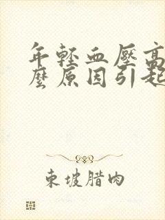 年轻血压高是什么原因引起的